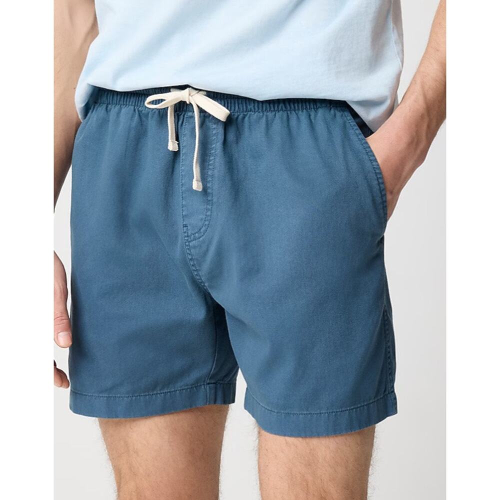 J. Crew Factory Men's Garment Dyed Dock Shorts Drawstring Elastic Waist XL New